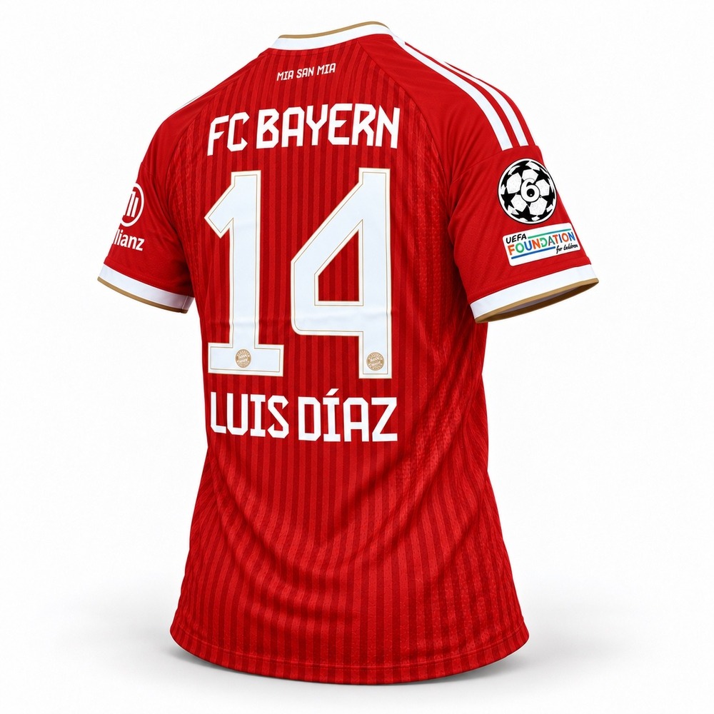 Bayer Munich 26/27 Home Jersey LUIS DIAZ #14 size XL